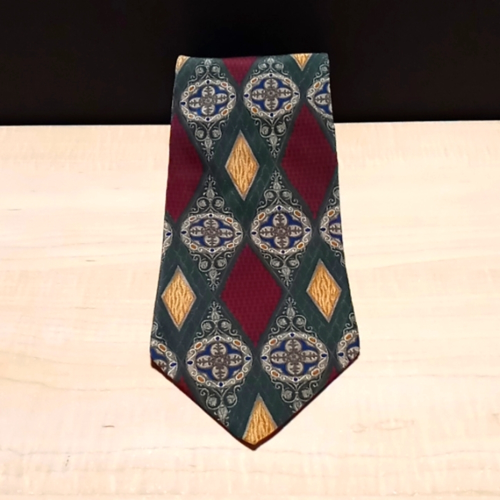 Vintage Bill Blass Signature "Hand-stitched" Neck Tie